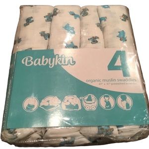 NIB Babykin 4 Organic Muslim Swaddles